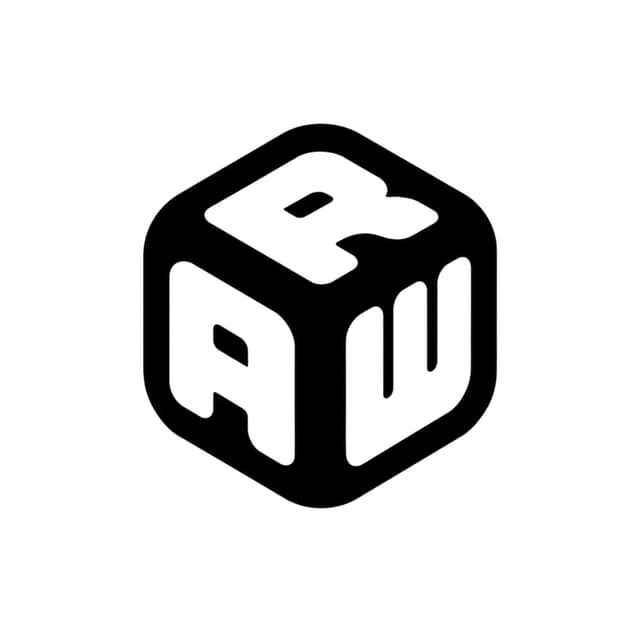 Cubo RAW impreso en 3D